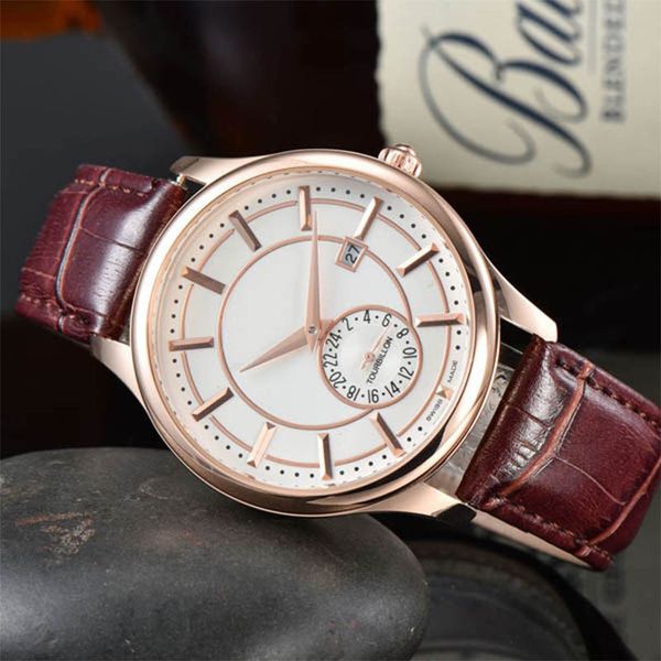 luxury brand men's quartz watch business leisure calendar premium quality gift leather watches, Slivery;brown
luxury brand men's quartz watch business leisure calendar premium quality gift leather watches, Slivery;brown