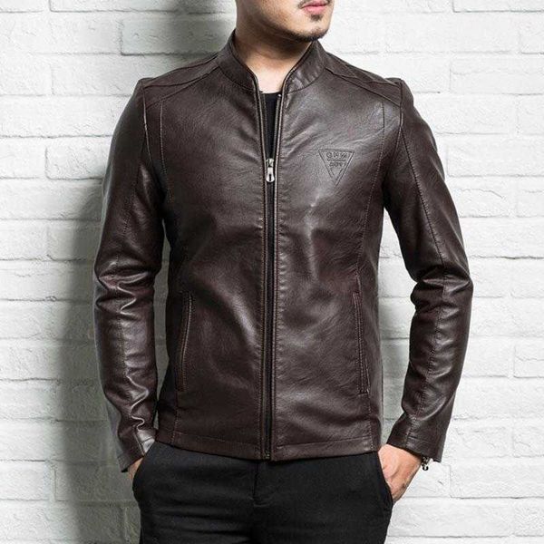 men genuine leather jacket spring and autumn slim zipper male split teenager boy black brown
men genuine leather jacket spring and autumn slim zipper male split teenager boy black brown