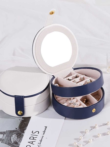 jewelry boxes new portable earrings princess storage net red same necklace ring small hand female l221021, Black;white
jewelry boxes new portable earrings princess storage net red same necklace ring small hand female l221021, Black;white