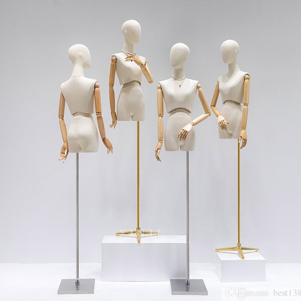 high end women half body twist waist mannequin female dummy clothing women model, Khaki
high end women half body twist waist mannequin female dummy clothing women model, Khaki
