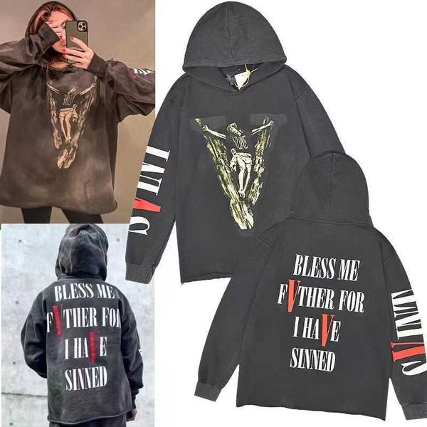men's hoodies & trendy religious figure large letter washed old men's and women's jacket, Black
men's hoodies & trendy religious figure large letter washed old men's and women's jacket, Black