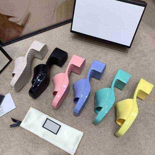 women luxury designer slippers high heels candy colors rubber solid jelly sandals fashion holiday beach summer slides slip-on ladise sexy, Black
women luxury designer slippers high heels candy colors rubber solid jelly sandals fashion holiday beach summer slides slip-on ladise sexy, Black