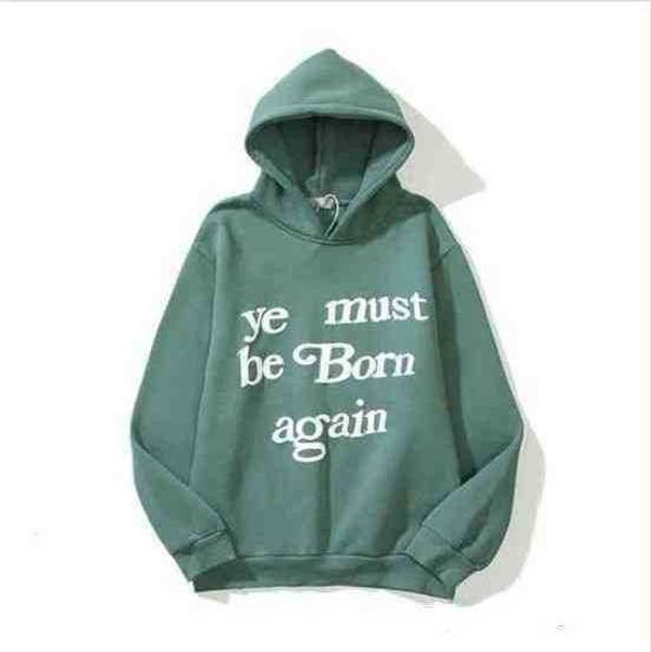 men's sweatshirts designer classic wests luxury hoodie cpfm kanyes ye must be born again printed womens couple vintage pullover sweater, Black
men's sweatshirts designer classic wests luxury hoodie cpfm kanyes ye must be born again printed womens couple vintage pullover sweater, Black