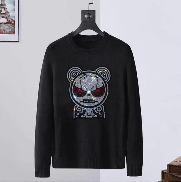 2023 men designer rhinestone sweaters pullover outwear streetwear hommes mens designer, White;black
2023 men designer rhinestone sweaters pullover outwear streetwear hommes mens designer, White;black