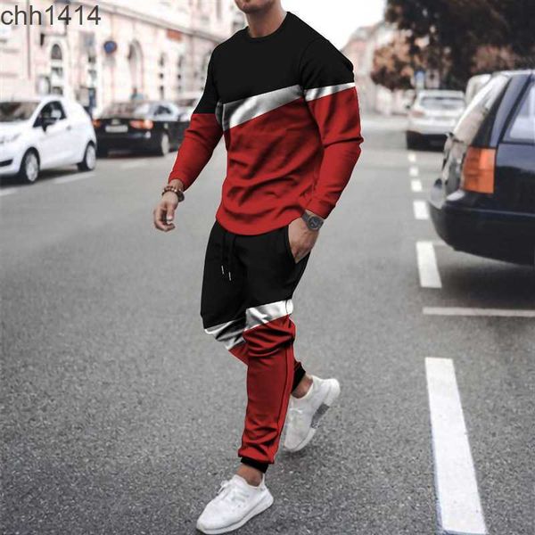 men's spring and autumn 3d printing color essentials blocking loose sports cotton like long sleeve t-shirt set, Gray
men's spring and autumn 3d printing color essentials blocking loose sports cotton like long sleeve t-shirt set, Gray