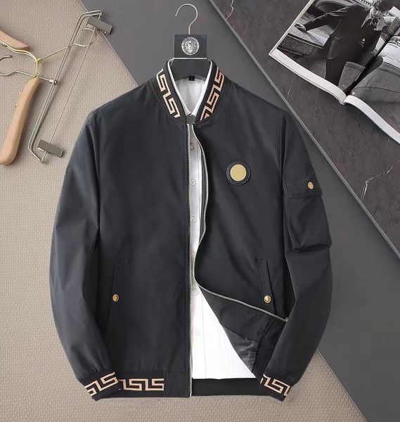 jacke brand designer men's solid color jacket 2022 autumn winter new style long sleeve slim coat rib splicing fashion casual wear, Black;brown 
jacke brand designer men's solid color jacket 2022 autumn winter new style long sleeve slim coat rib splicing fashion casual wear, Black;brown