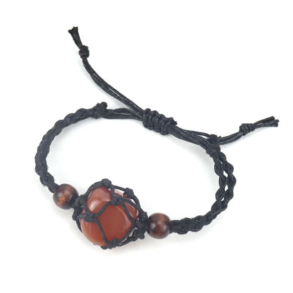 irregular natural crystal stone handmade braided charm bracelets adjustable black rope jewelry fashion accessories, Golden;silver
irregular natural crystal stone handmade braided charm bracelets adjustable black rope jewelry fashion accessories, Golden;silver