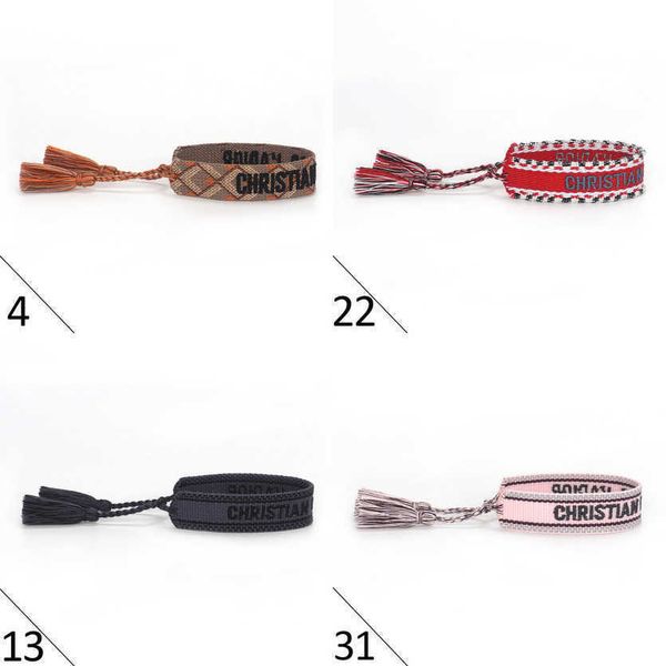 fashion women luxury bracelets brand bangle d designer jewelry bohemian female embroidered letter hand woven tassel rope bracelet men girl f, Black
fashion women luxury bracelets brand bangle d designer jewelry bohemian female embroidered letter hand woven tassel rope bracelet men girl f, Black
