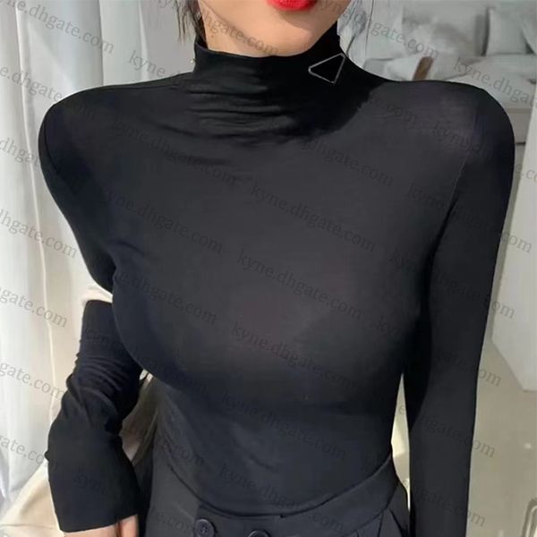 fashion women's t shirt long sleeve tights base black and white 2colors designer elastic soft comfort with triangle trim
fashion women's t shirt long sleeve tights base black and white 2colors designer elastic soft comfort with triangle trim