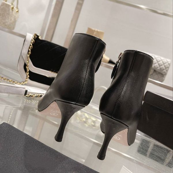 designer luxury ankle boots classic lady coco booties woman fashion motorcycle boots high heel shoes lambskin sneaker nude pump with box siz, Black
designer luxury ankle boots classic lady coco booties woman fashion motorcycle boots high heel shoes lambskin sneaker nude pump with box siz, Black