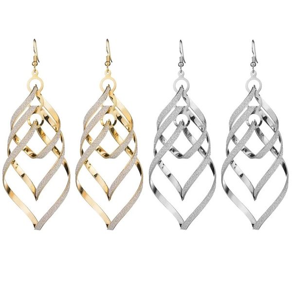 punk metal rock trendy long drop dangle earrings for women geometric spiral big statement earrings girls jewelry, Silver
punk metal rock trendy long drop dangle earrings for women geometric spiral big statement earrings girls jewelry, Silver