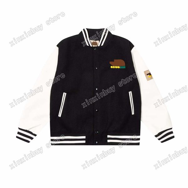 xinxinbuy men designer coat baseball jacket jacquard letter fabric zipper pocket long sleeve women black blue s-2xl, Black;brown
xinxinbuy men designer coat baseball jacket jacquard letter fabric zipper pocket long sleeve women black blue s-2xl, Black;brown