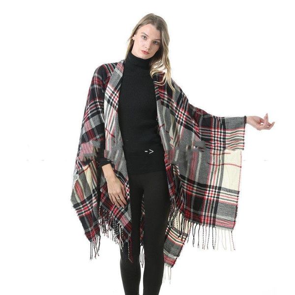 plaid poncho winter check wraps pashmina ponchoes tassel thick shawl cape autumn grid blankets scarves classic fringed by sea rrb16561, Blue;gray
plaid poncho winter check wraps pashmina ponchoes tassel thick shawl cape autumn grid blankets scarves classic fringed by sea rrb16561, Blue;gray