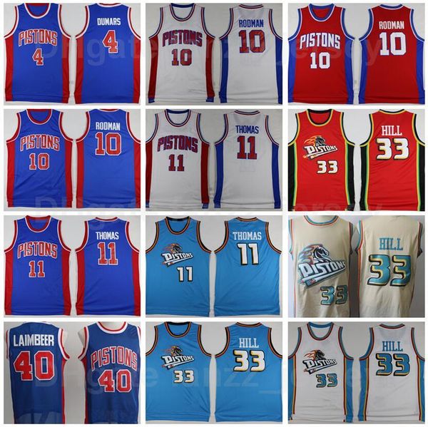 college wear retro basketball vintage 33 grant hill jersey 11 isiah thomas 40 bill laimbeer 10 dennis rodman 4 joe dumars blue white red bei, Black
college wear retro basketball vintage 33 grant hill jersey 11 isiah thomas 40 bill laimbeer 10 dennis rodman 4 joe dumars blue white red bei, Black