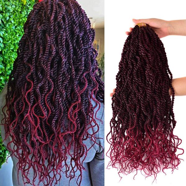 senegalese twist wavy crochet hair synthetic hair extensions pre looped twist wave black women 18 inch curly braiding hair ls32
senegalese twist wavy crochet hair synthetic hair extensions pre looped twist wave black women 18 inch curly braiding hair ls32