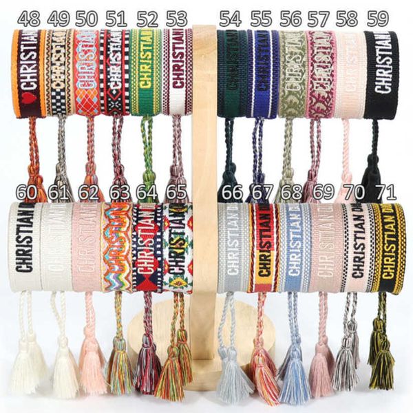 bracelets luxury fashion women's brand bangle d designer jewelry female embroidery woven bracelet bohemian creative tassel men's g, Black
bracelets luxury fashion women's brand bangle d designer jewelry female embroidery woven bracelet bohemian creative tassel men's g, Black