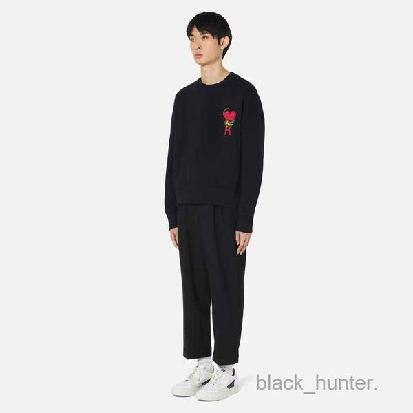 amis designer men's hoodies fashion brand sweatshirts new round neck sweater loose shoulder embroidery fashionable men womens hoodie, Black
amis designer men's hoodies fashion brand sweatshirts new round neck sweater loose shoulder embroidery fashionable men womens hoodie, Black
