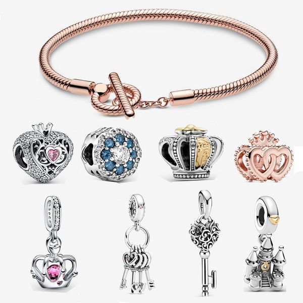 women jewelry gift crown love key chain charm bracelets diy fit pandora style bracelet, Golden;silver
women jewelry gift crown love key chain charm bracelets diy fit pandora style bracelet, Golden;silver