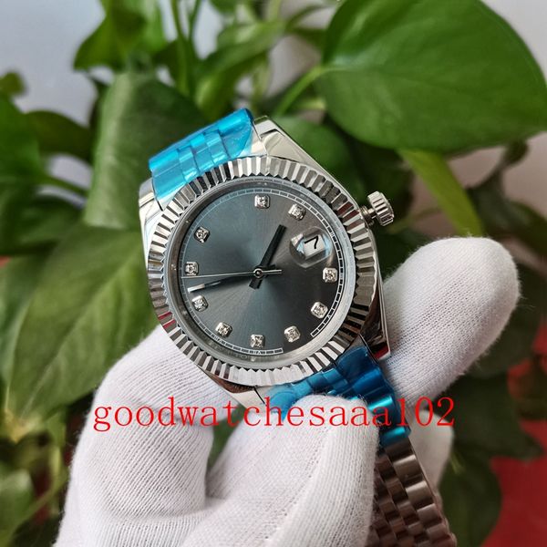 luxury watch men's watches 41mm gray dial automatic mechianical eta movement stainless steel bracelet fashion men's wristwatches, Slivery;brown
luxury watch men's watches 41mm gray dial automatic mechianical eta movement stainless steel bracelet fashion men's wristwatches, Slivery;brown