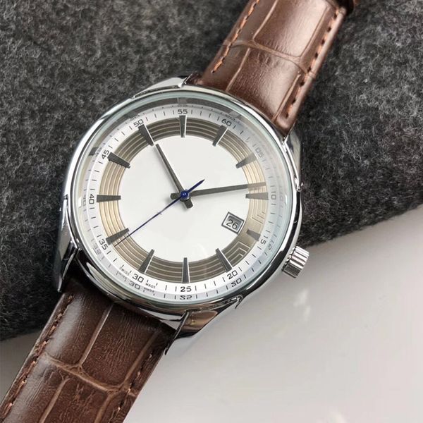 luxury brand men's quartz watch fashion casual with calendar stainless steel case leather watch, Slivery;brown
luxury brand men's quartz watch fashion casual with calendar stainless steel case leather watch, Slivery;brown