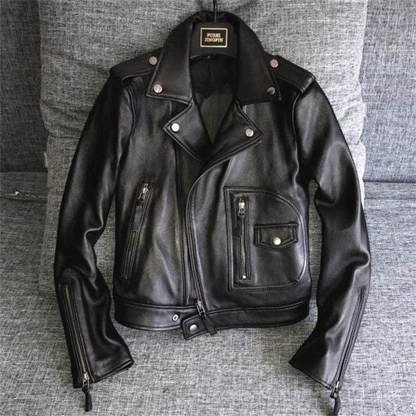 fashion street women real sheep skin leather jacket red genuine leather short slim fit motorcycle jackets, Black
fashion street women real sheep skin leather jacket red genuine leather short slim fit motorcycle jackets, Black
