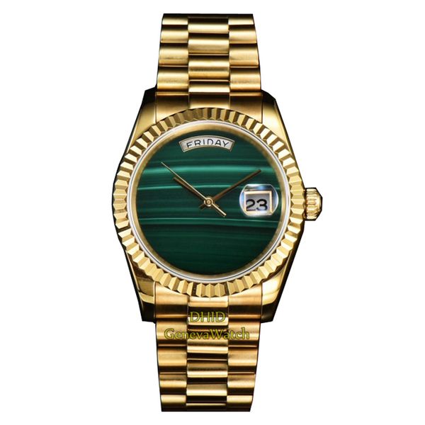 36mm mens womens designer watches malachite green dial eta 2836 mechanical movement automatic gold watch 904l stainless steel band montre de, Slivery;brown
36mm mens womens designer watches malachite green dial eta 2836 mechanical movement automatic gold watch 904l stainless steel band montre de, Slivery;brown