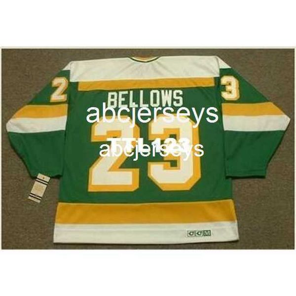 #23 brian bellows minnesota north stars 1984 ccm vintage home hockey jersey stitch any name number, Black
#23 brian bellows minnesota north stars 1984 ccm vintage home hockey jersey stitch any name number, Black