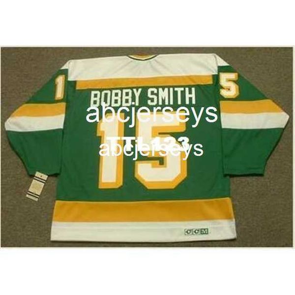 #15 bobby smith minnesota north stars 1981 ccm vintage home hockey jersey stitch any name number, Black
#15 bobby smith minnesota north stars 1981 ccm vintage home hockey jersey stitch any name number, Black