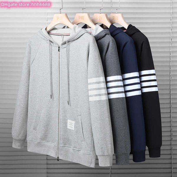 odrr 2022 new fall/winter men's and women's hoodies fashion brand tb.thom four bar knitted for couple zipper hooded classic cotton, Black
odrr 2022 new fall/winter men's and women's hoodies fashion brand tb.thom four bar knitted for couple zipper hooded classic cotton, Black