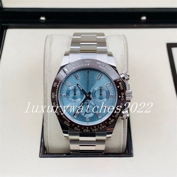 nf factory v5 mens watches 2813 movemen 40mm ice out blue automatic mechanical steel ceramic bezel sport men wristwatches montre de luxe, Slivery;brown 
nf factory v5 mens watches 2813 movemen 40mm ice out blue automatic mechanical steel ceramic bezel sport men wristwatches montre de luxe, Slivery;brown