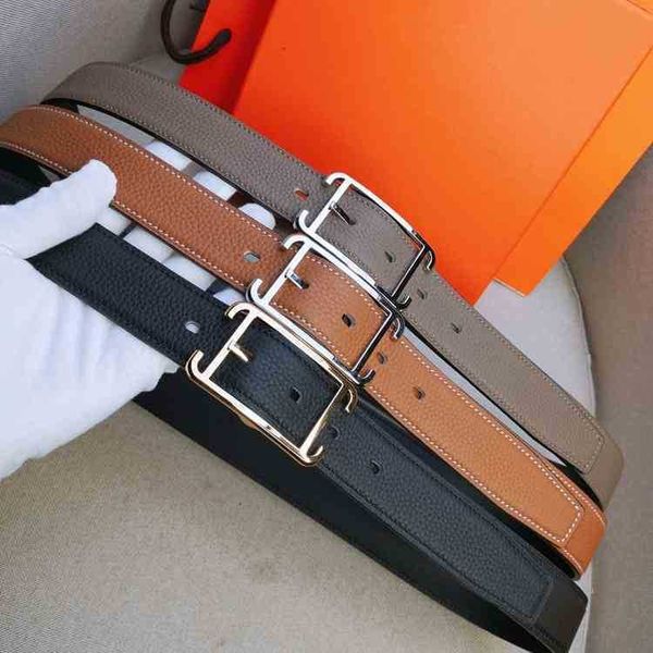 men's women's h- double-sided cowhide simple and versatile leather fashion couple's new net red trouser belt h-pin buckle, Black;brown
men's women's h- double-sided cowhide simple and versatile leather fashion couple's new net red trouser belt h-pin buckle, Black;brown