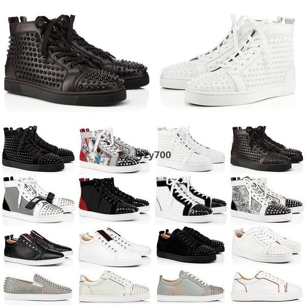 red bottomed shoe christians ace designer platform shoes for men women studded spikes flats sneakers red party lovers genuine leather f oxe, Black
red bottomed shoe christians ace designer platform shoes for men women studded spikes flats sneakers red party lovers genuine leather f oxe, Black