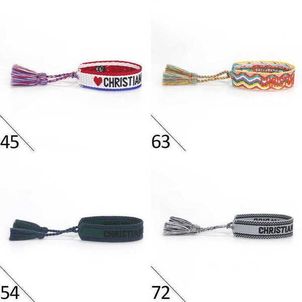 luxury women's fashion bracelets brand bangle d designer jewelry embroidered word bracelet letter rope woven tassel simple trinket men, Black
luxury women's fashion bracelets brand bangle d designer jewelry embroidered word bracelet letter rope woven tassel simple trinket men, Black