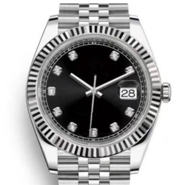 luxury brands st9 men's automatic mechanical watch datejust black diamond dial fluted bezel 116333 126334 stainless steel case 2813 asi, Slivery;brown
luxury brands st9 men's automatic mechanical watch datejust black diamond dial fluted bezel 116333 126334 stainless steel case 2813 asi, Slivery;brown
