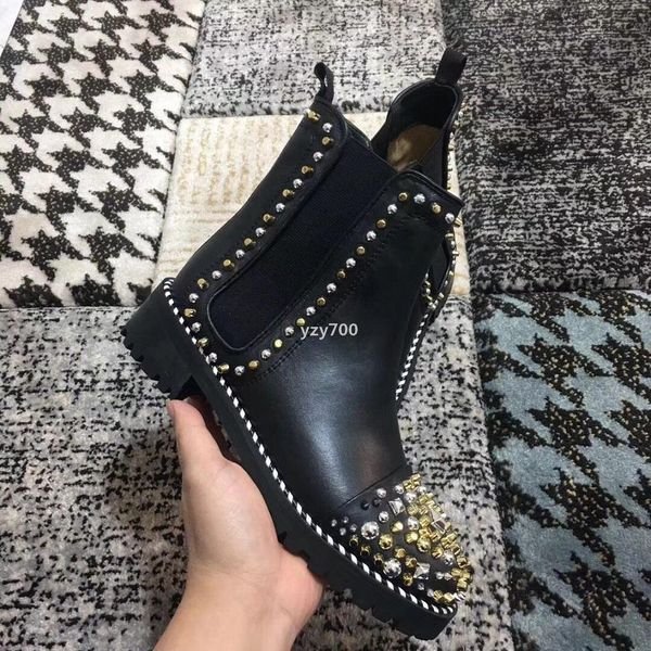 red bottomed shoe christians winter fashion boots gold studs women ankle boots brand red boot black genuine leather western rivet b ivx
red bottomed shoe christians winter fashion boots gold studs women ankle boots brand red boot black genuine leather western rivet b ivx