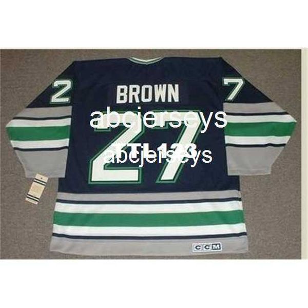 #27 jeff brown hartford whalers 1995 ccm vintage hockey jerseystitch any name number, Black
#27 jeff brown hartford whalers 1995 ccm vintage hockey jerseystitch any name number, Black