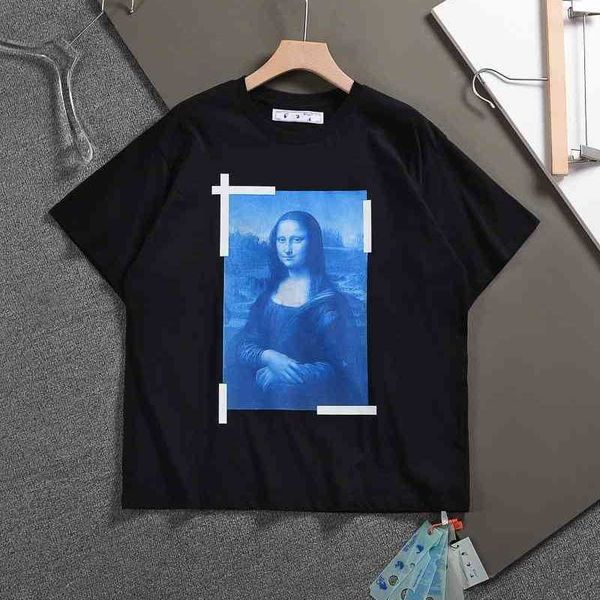 off fashion brand white couple t-shirt ow mona lisa round neck os version short sleeve tee bottomed shirt, White;black
off fashion brand white couple t-shirt ow mona lisa round neck os version short sleeve tee bottomed shirt, White;black