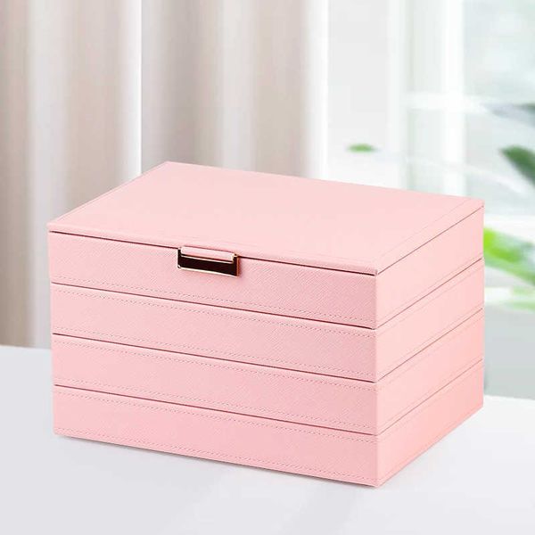 jewelry boxes new multi-layer big 4 layers pu leather display casket earrings ring organizer gift pink l221021, Black;white
jewelry boxes new multi-layer big 4 layers pu leather display casket earrings ring organizer gift pink l221021, Black;white