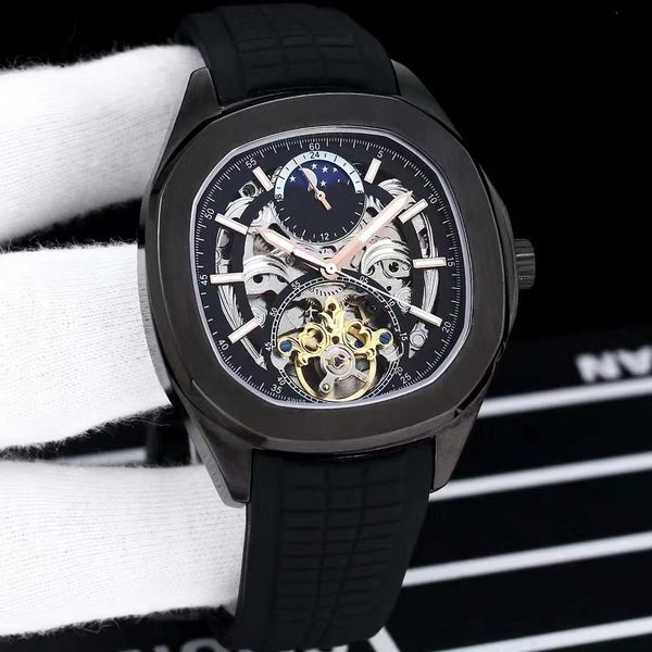 men's mechanical watch 316 steel case hollow out chinese super movement automatic winding black dial 46mm multi-function timing sport r, Slivery;brown
men's mechanical watch 316 steel case hollow out chinese super movement automatic winding black dial 46mm multi-function timing sport r, Slivery;brown
