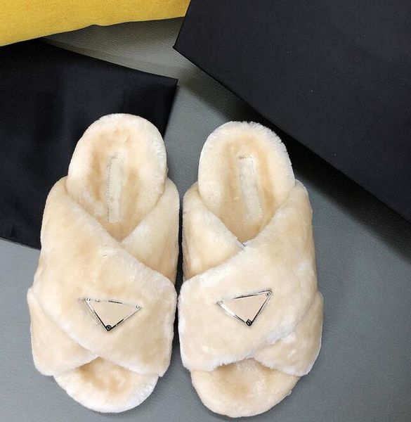women's fur slippers triangle standard winter warm wool overlapping outdoor show style stitching autumn anti-slip hollow home sandals 3, Black
women's fur slippers triangle standard winter warm wool overlapping outdoor show style stitching autumn anti-slip hollow home sandals 3, Black