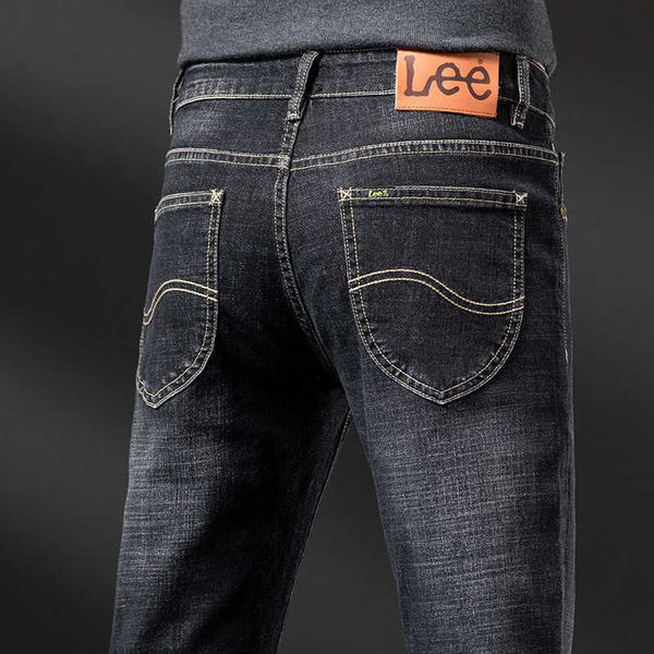 high-end brand men's jeans physical picture cotton elastic slim small straight, Blue
high-end brand men's jeans physical picture cotton elastic slim small straight, Blue