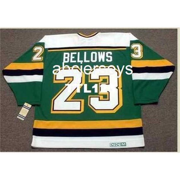 #23 brian bellows minnesota north stars 1991 ccm vintage tk home hockey jerseystitch any name number, Black
#23 brian bellows minnesota north stars 1991 ccm vintage tk home hockey jerseystitch any name number, Black