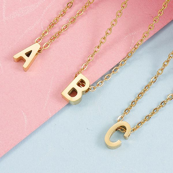stainless steel 26 alphabets pendant necklaces gold silver plated letter with chain for women men decor jewelry
stainless steel 26 alphabets pendant necklaces gold silver plated letter with chain for women men decor jewelry
