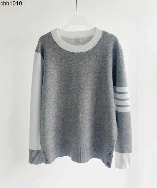 designer tb small style design match man knitted embroidery 35% wool blended pullover women's autumn and winter top, White;black
designer tb small style design match man knitted embroidery 35% wool blended pullover women's autumn and winter top, White;black
