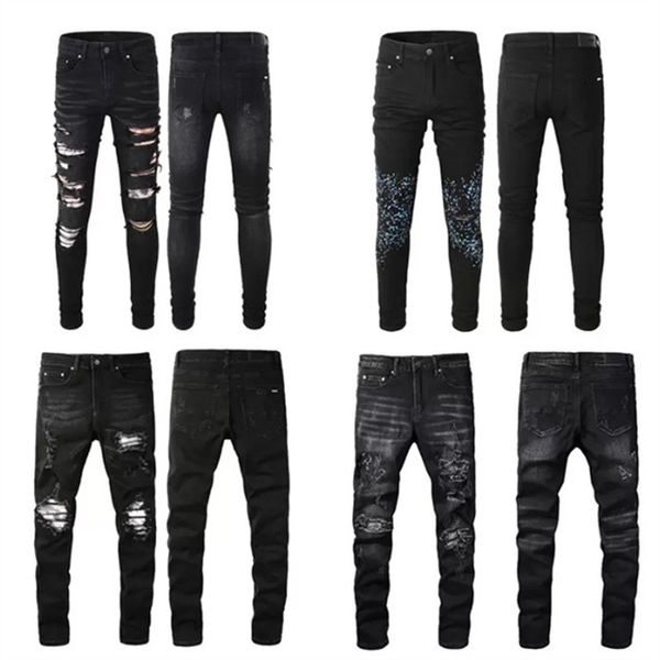 fashion black ripped mens designer jeans distressed biker slim fit motorcycle denim for mens zipper patchwork washed hiphop trousers destroy, Blue
fashion black ripped mens designer jeans distressed biker slim fit motorcycle denim for mens zipper patchwork washed hiphop trousers destroy, Blue