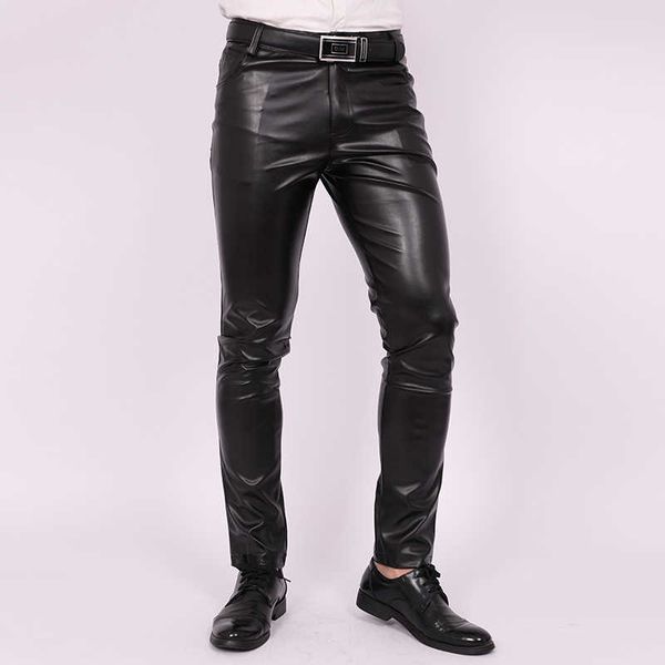 men's pants 2022 slim fit skinny tight stretchy leather teen trend motorcycle, Black
men's pants 2022 slim fit skinny tight stretchy leather teen trend motorcycle, Black