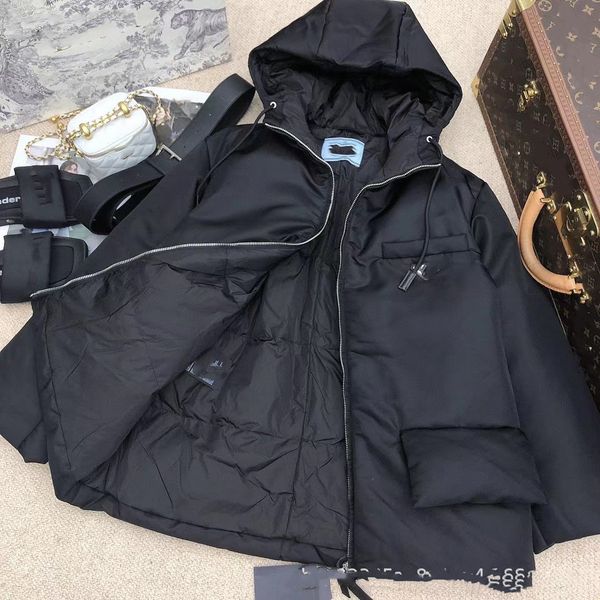 2022 women's down designers long sleeve jackets letter elastic belt hooded clothes stand mens hooded, Black
2022 women's down designers long sleeve jackets letter elastic belt hooded clothes stand mens hooded, Black