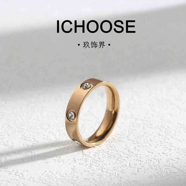 new luxury senior couple ring women's titanium steel colorless net red pair male minority design reference lettering, Silver
new luxury senior couple ring women's titanium steel colorless net red pair male minority design reference lettering, Silver