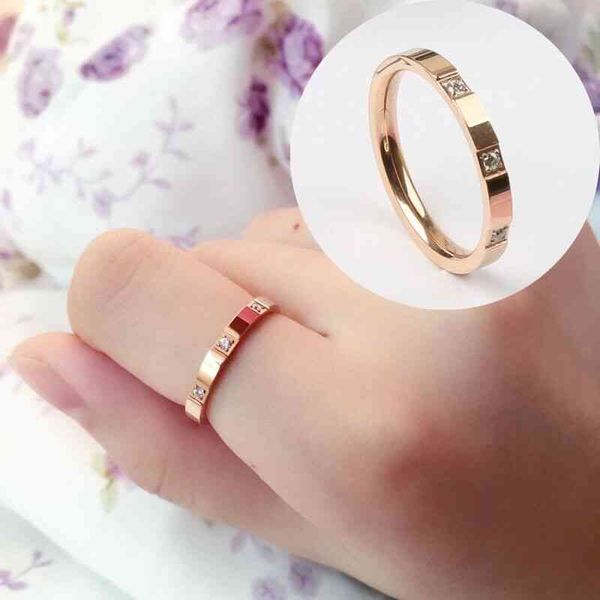 korean chaoren rose gold titanium mesh red frosted couple ring pair student tail joint food, Silver
korean chaoren rose gold titanium mesh red frosted couple ring pair student tail joint food, Silver