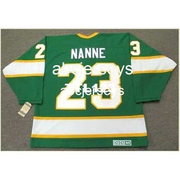 #23 lou nanne minnesota north stars 1967 ccm vintage home hockey jersey stitch any name number, Black
#23 lou nanne minnesota north stars 1967 ccm vintage home hockey jersey stitch any name number, Black